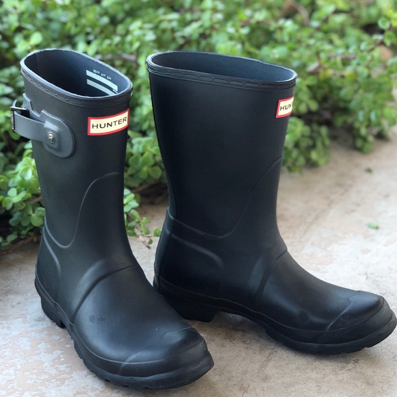 Hunter Shoes - Hunter Original Black Short Matte Rain Boots